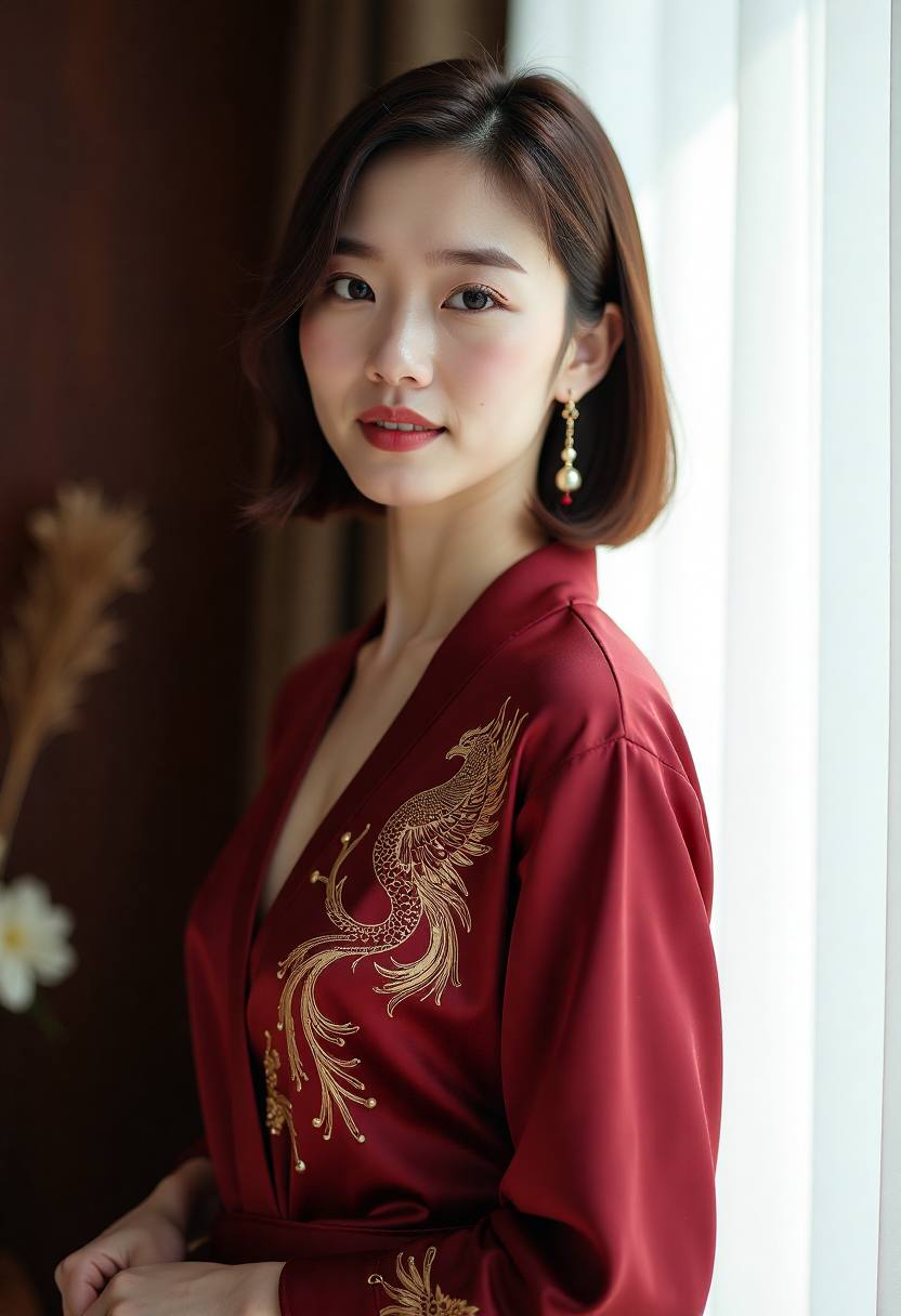 窗边白衬衫